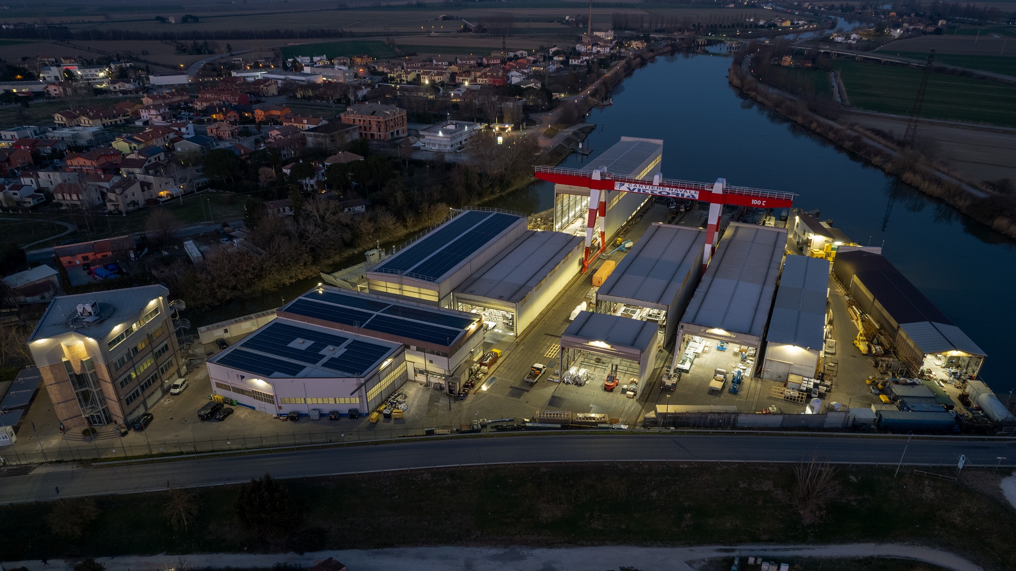 CANTIERE NAVALE VITTORIA, COMPLETATO L’EFFICIENTAMENTO ENERGETICO DELLO STABILIMENTO DI ADRIA