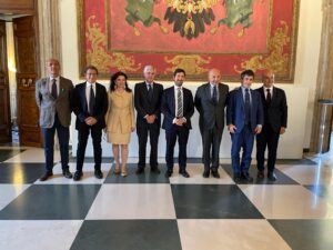Sotiris Raptis, Segretario generale dell’ECSA in Confitarma accolto dal Presidente Mario Mattioli