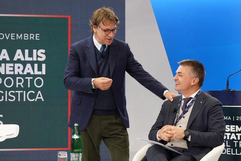 Alis : Edoardo RIXI con Nicola Porro agli Stati Generali del Trasporto e della Logistica