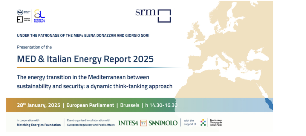 SRM-ESL@Energy Center: Sesta edizione il nuovo MED & Italian Energy Report