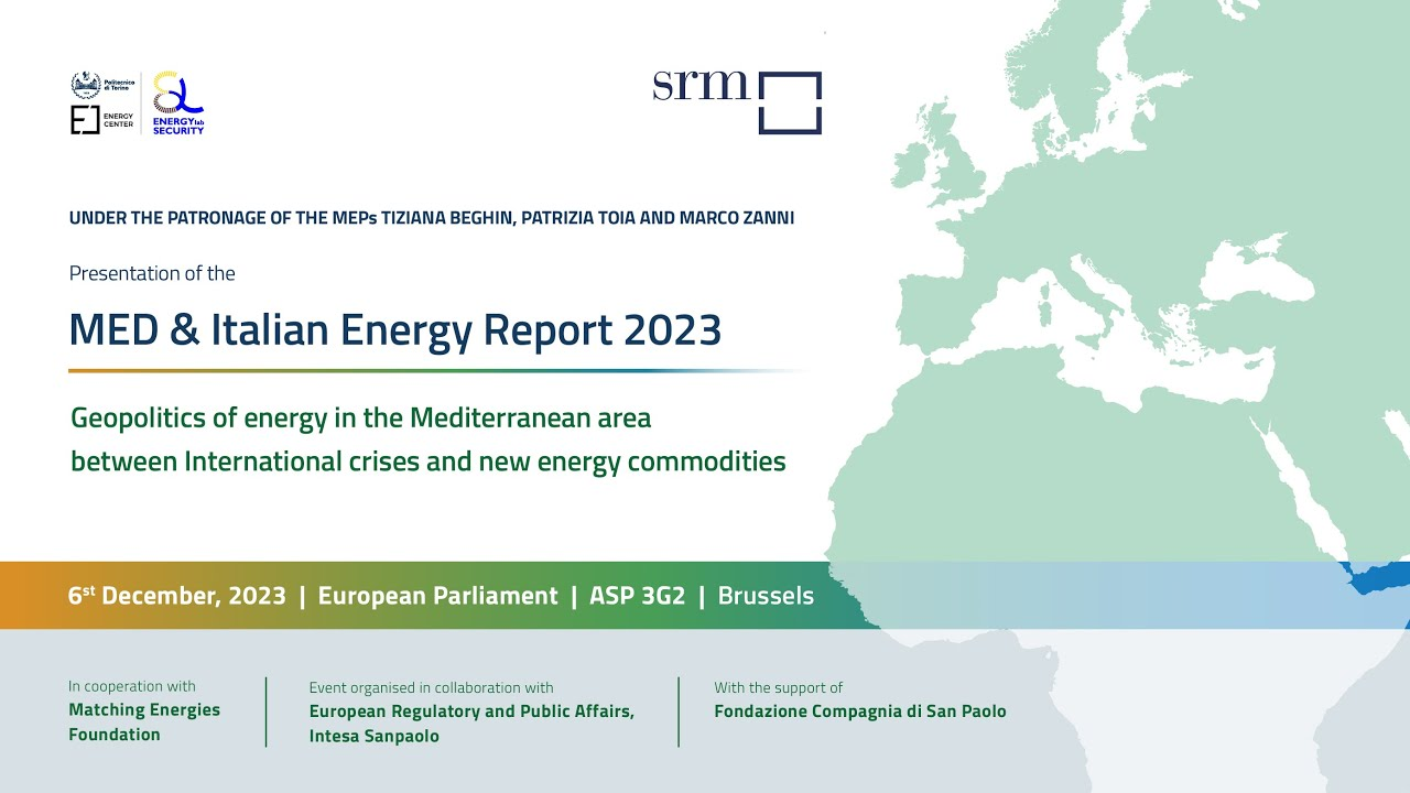 SRM-ESL@Energy Center: Sesta edizione del nuovo MED & Italian Energy Report